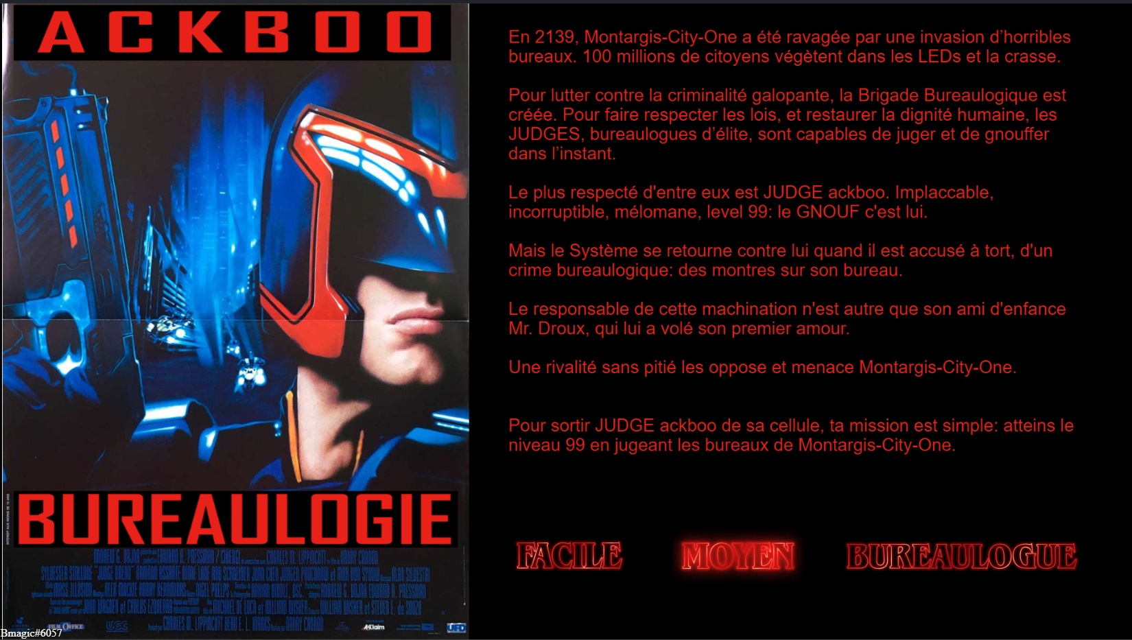 Tribunal des bureaux le jeu